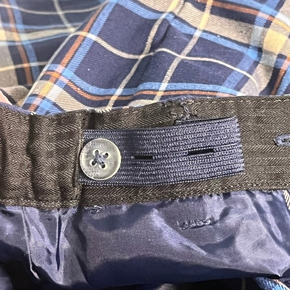 Janie and Jack Boys 18-24 Mo Navy Tartan Plaid Dress Pants - Picture 8 of 9